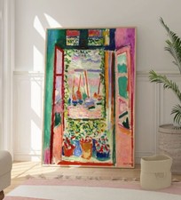 Henri Matisse Open Window Print, Original Painting Poster, Colourful Art Gift