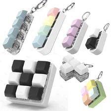 Fidget Toy 2/3/4/9 Keys Keyboard Keycaps Stress Relief Caps Finger Button Finger