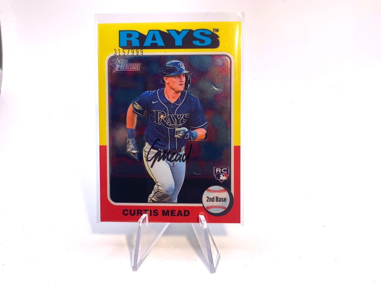 Curtis Mead  2024 Topps Heritage Chrome 315/999 #176 RC