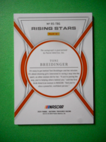 Toni Breidinger 2024 NATIONAL TREASURES Rising Stars Auto Card RS-TBG SER#/99 - Picture 3 of 3