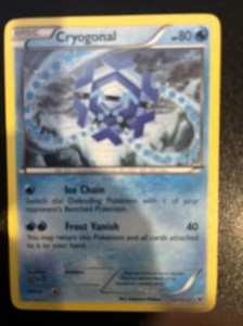 Pokémon TCG Cryogonal Noble Victories 33/101 Regular Rare