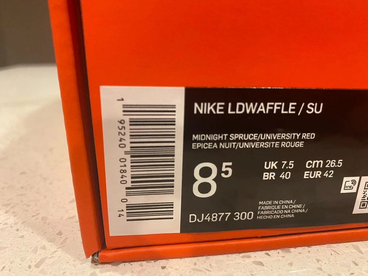 Nike LD Waffle sacai Undercover Midnight Spruce University Red