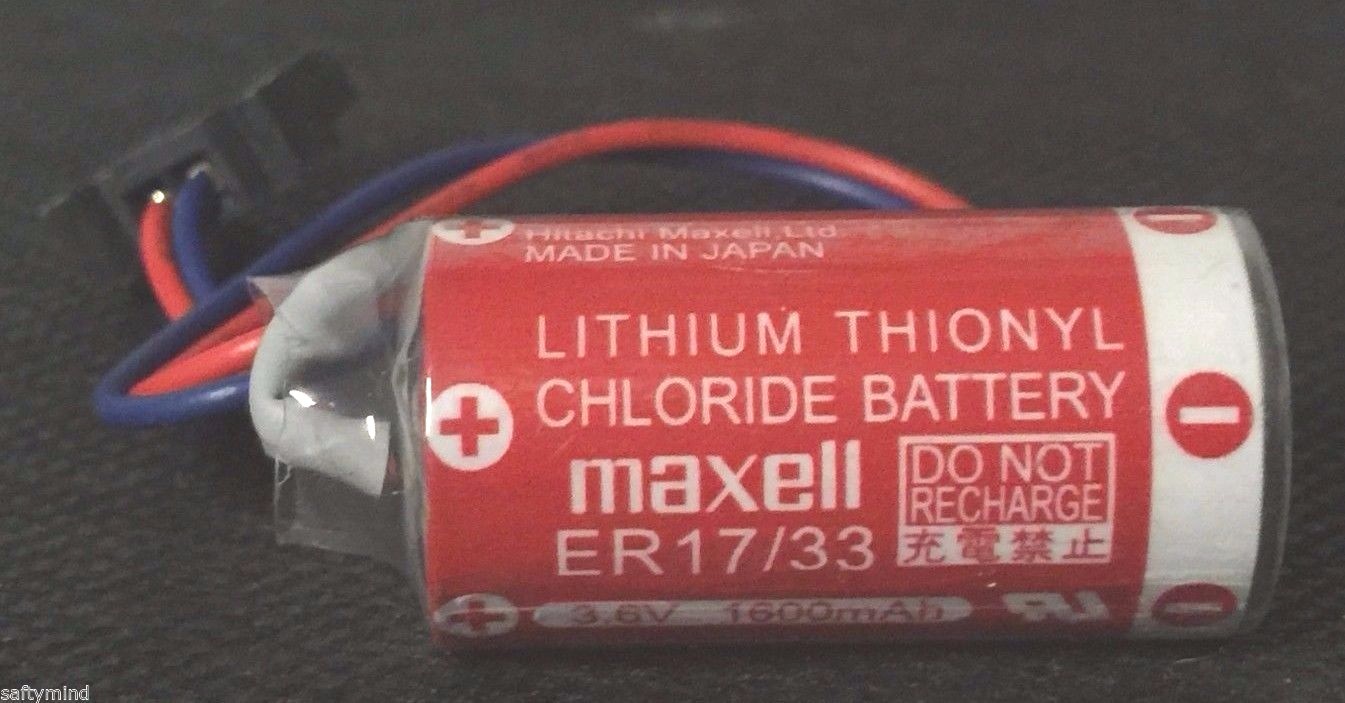 Brand New Maxell ER17/33 3.6V 1600mAh Lithium Thionyl Chloride Battery