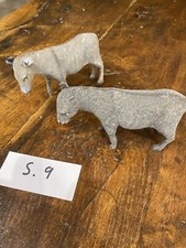 Crèche Deux grands ânes Devineau floqués  S9