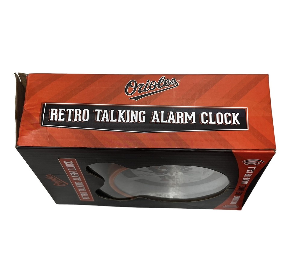 Baltimore Orioles Retro Talking Alarm Clock Joe Angel Wakeup Call In