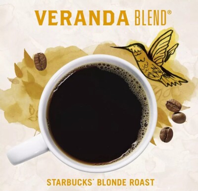Starbucks via Instant Coffee Blonde Roast Packets   Veranda Blend Brand New