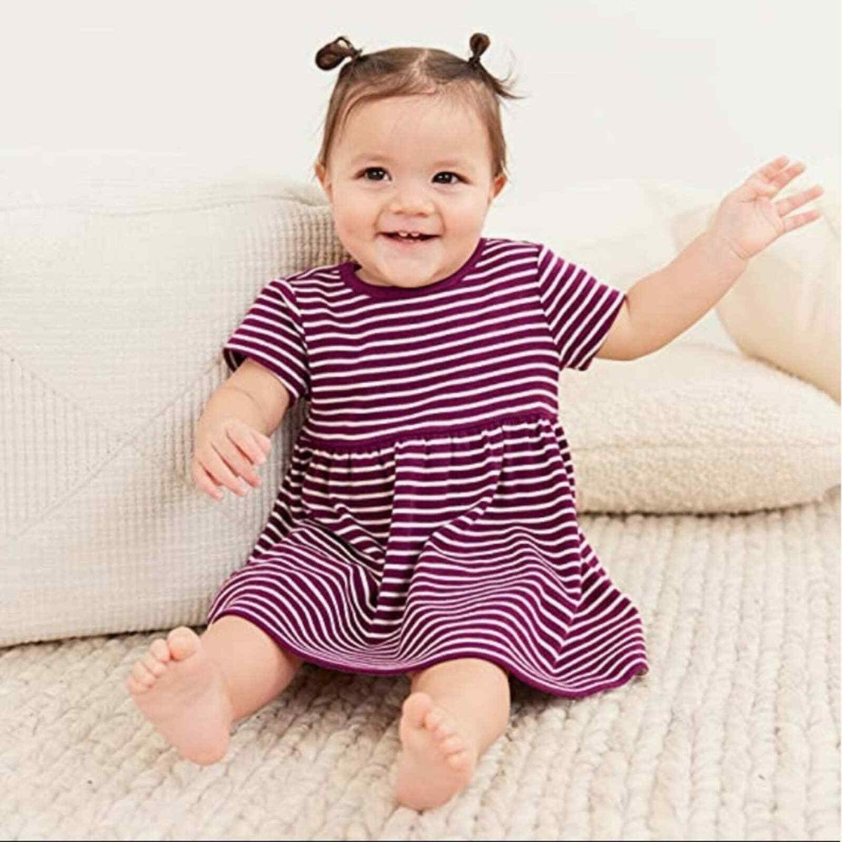 NEW Dress Moon Back Hanna Andersson Girls' summer soft cotton knit