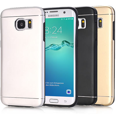 Case für Samsung Galaxy A5 (2016), A3, S7, S6 (Edge) Schale Metall Hülle Cover 