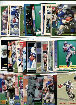 John L. Williams 68 card lot all different Florida Gators / Seattle Seahawks
