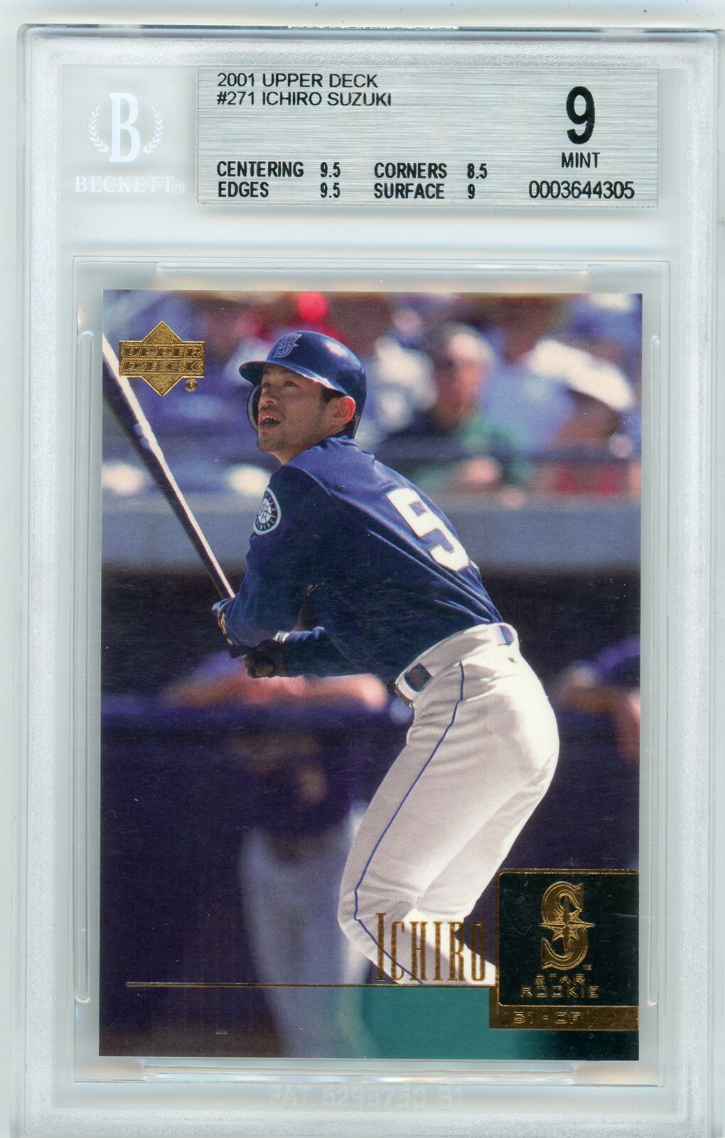 Ichiro Rookie Card 2001 Upper Deck #271 Psa 9 Value 2001 Upper