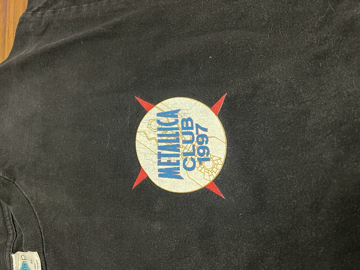 Vintage 1997 Metallica Fan Club T-Shirt Men's XL RARE