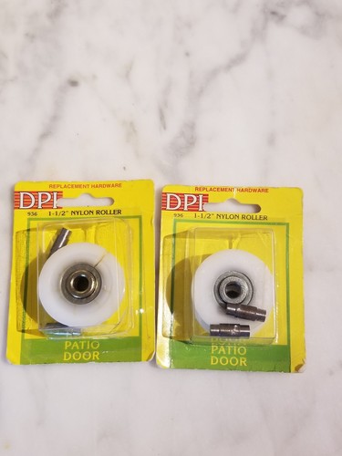 Ferramenta di ricambio per rullo in nylon per porta da patio 1 1/2" - Foto 1 di 4