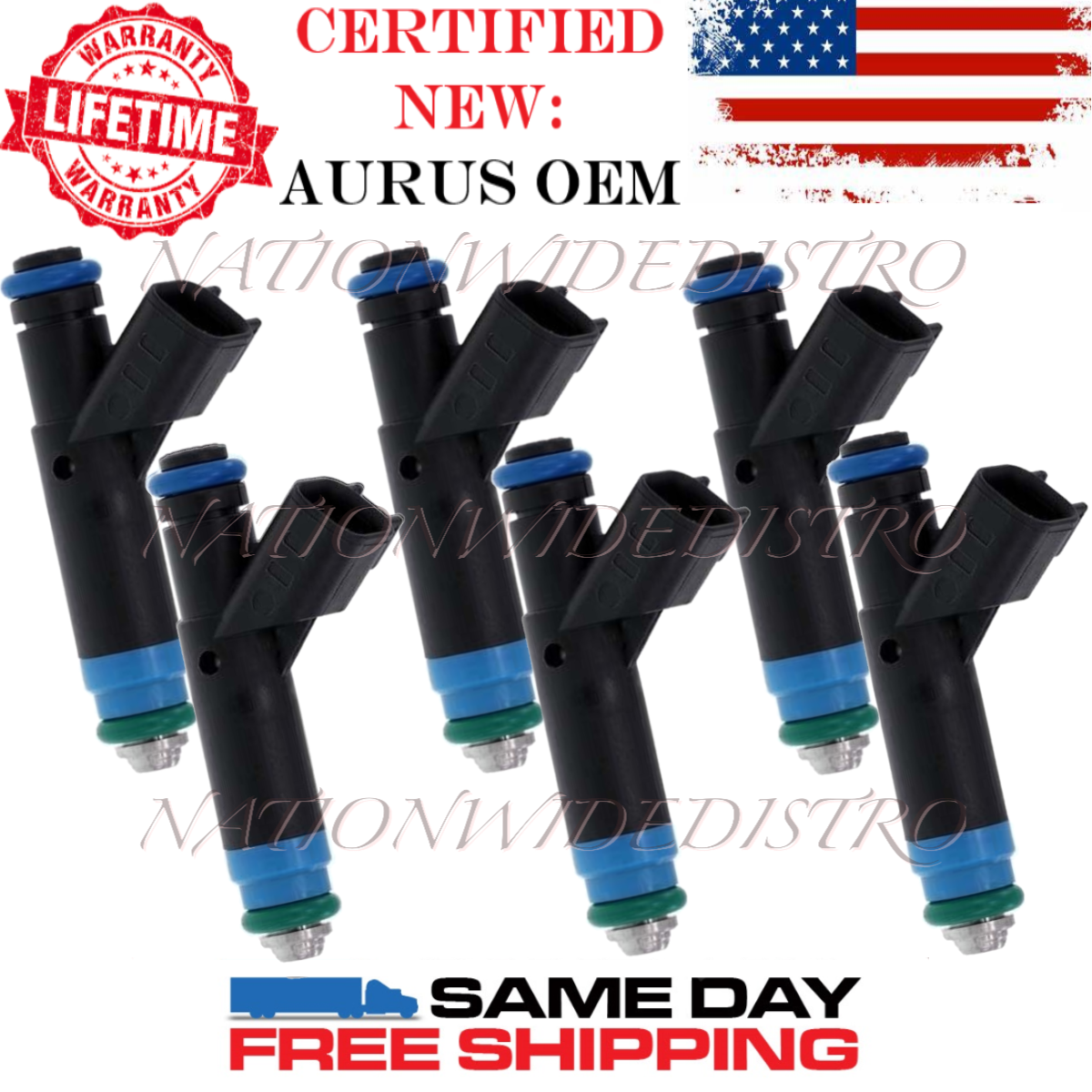 6x OEM NEW AURUS Fuel Injectors for 20012008 Ford Ranger Mazda B3000 3.0L V6 eBay