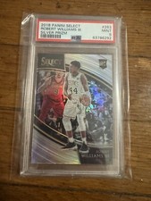 Robert Williams PANINI SELECT COURTSIDE HOLO SILVER REFRACTOR RC PSA 9