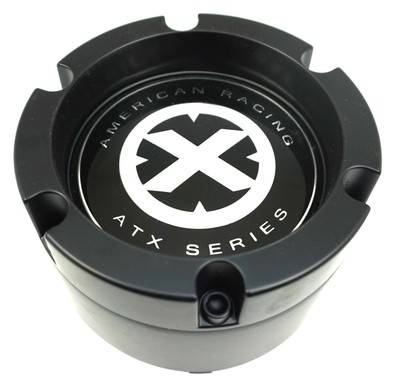Vision Matte Black Center Cap – 4-7/8" OD, Bolt-On, Open/Closed End – C416SB-65V