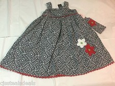 NEW Chelsea's Corner Girls 2 Piece Blue, red, white Dress Headband Set 6X