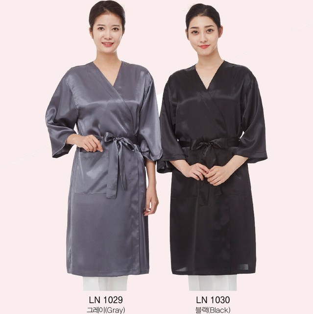 Line Gown LN1026 Silk Hair Robe Salon Hairdresser Barber Shop
