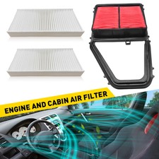 Engine Air Filter & Cabin Air Filter Set For ...