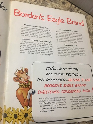 VTG Borden's Eagle Brand 70 Magic Recipes 1952 Cook book ADVERTISING DAIRY COW - Picture 6 of 12