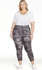Terra and Sky Texture Gray Shadow High Rise Capri Leggings 3X (24W-26W) NEW — photo 2