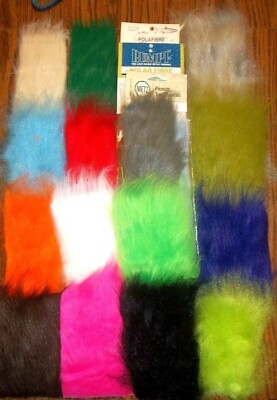 Craft Fur fly fur Polar fibre  Metz Rumpf polafibre  assorted colors