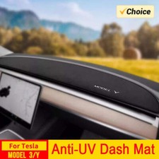 Anti-UV Dashboard Cover For Tesla Model 3 Y S Highland 2024 2023 2022 Center Con