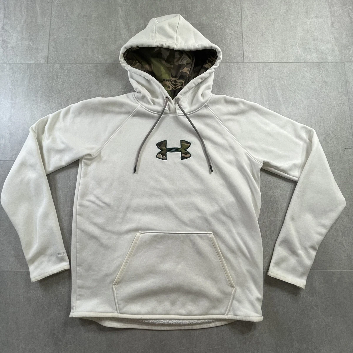 Womens white camo under armour hoodie hotsell