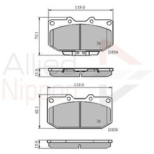 Brake Pads Set For Subaru Impreza GG 2.5 WRX Front 26296-AE120 26296-FE090