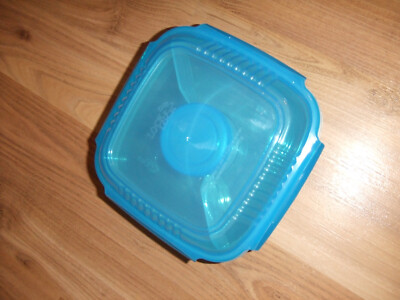 LocknLock TO GO Salatbox 2 Fächer Dressingbehälter NEU Lock&Lock Click