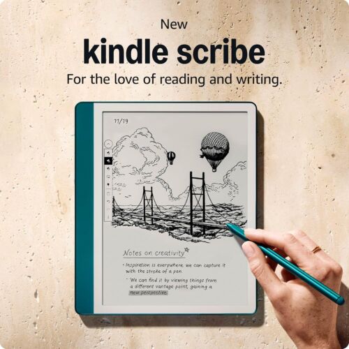 New Amazon Kindle Scribe (64GB) - Redesigned display with Metallic Jade