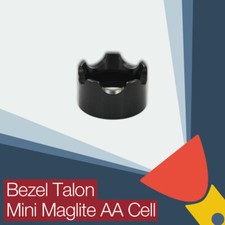 Linterna de celda AA Maglite tapa facial garra bisel almenado almenado