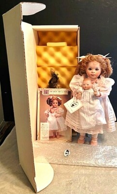 WENDY LAWTON '95 L/E BESSIE & HER BYE LO BABY PORCELAIN DOLL-SIGNED-#'d-$595-NIB