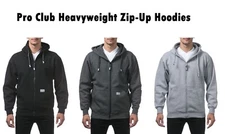 Pro Club Men's Heavyweight Full Zip Fleece Hoodie (13oz)