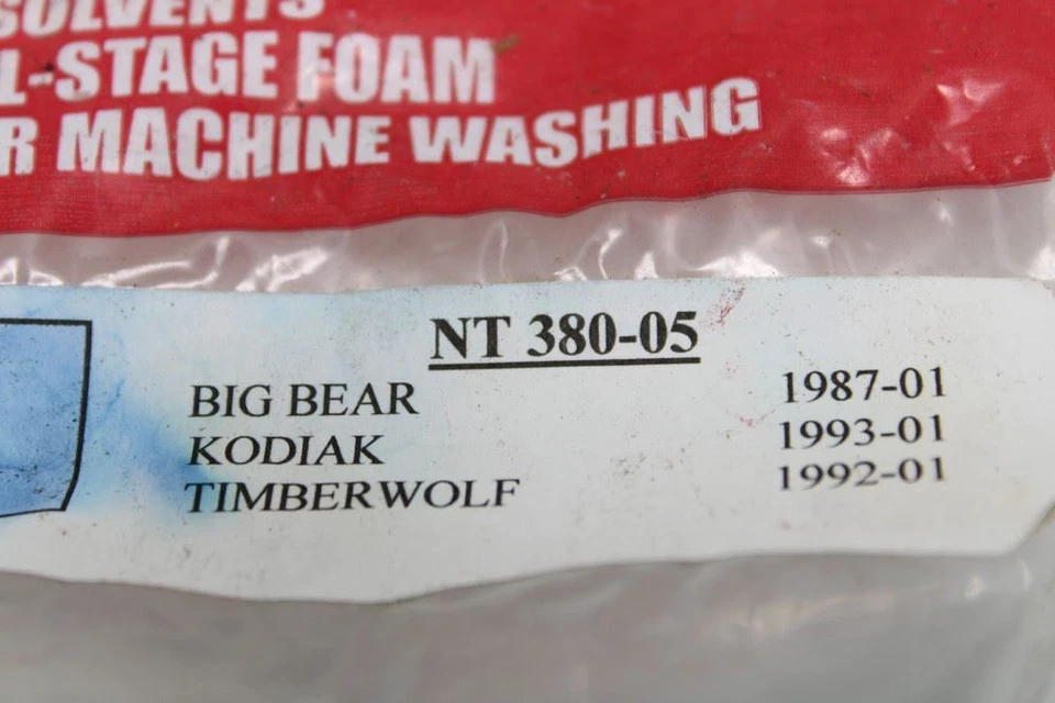 Filtro de aire sin trabajo Yamaha Bigbear Kodiak Timberwolf 1987-2001 NT380-05 Foto 4 de 4