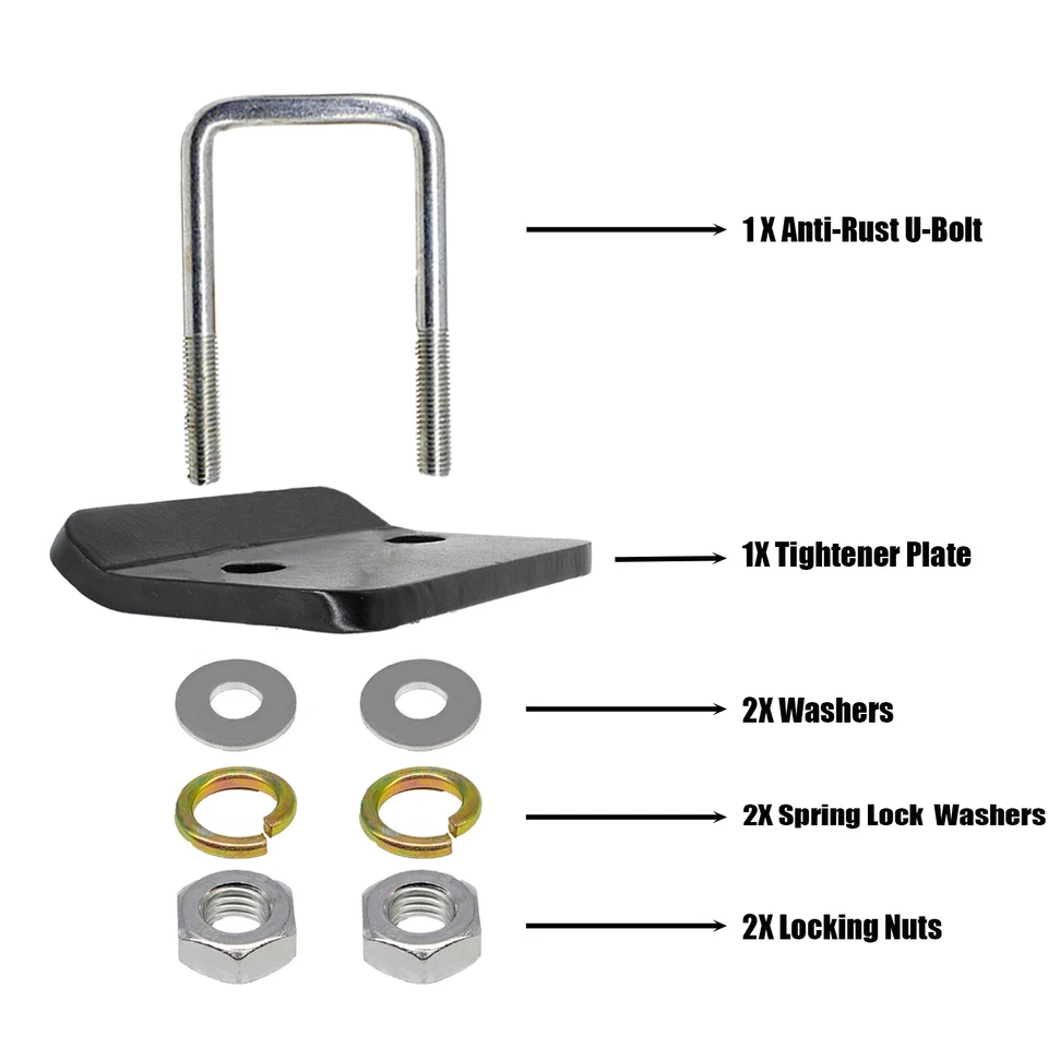 Abrazadera de remolque anti traqueteo estabilizador de enganche de perno 2 piezas Foto 4 de 4