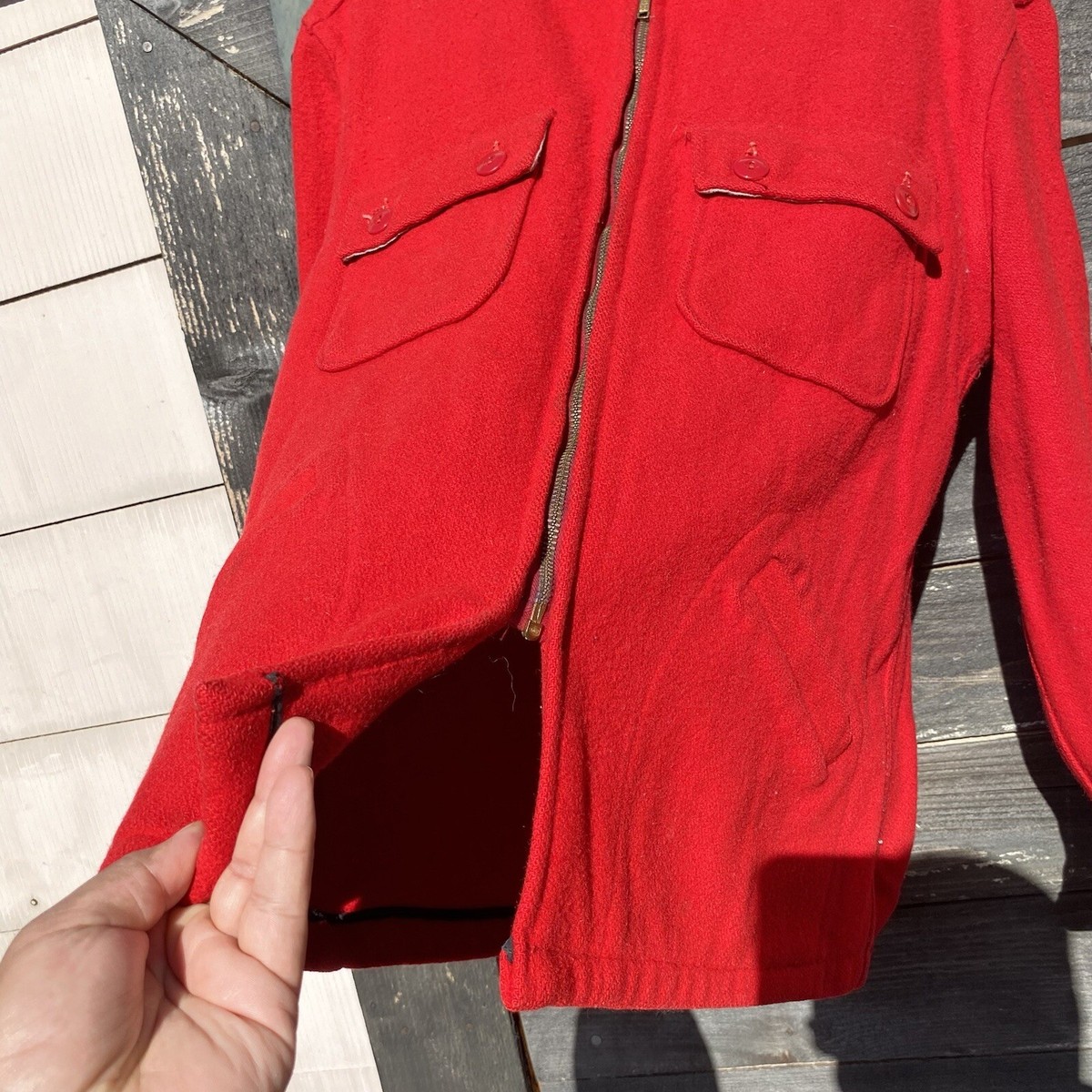 1950s union made 5 Brother Red Wool Jacket Large | eBay