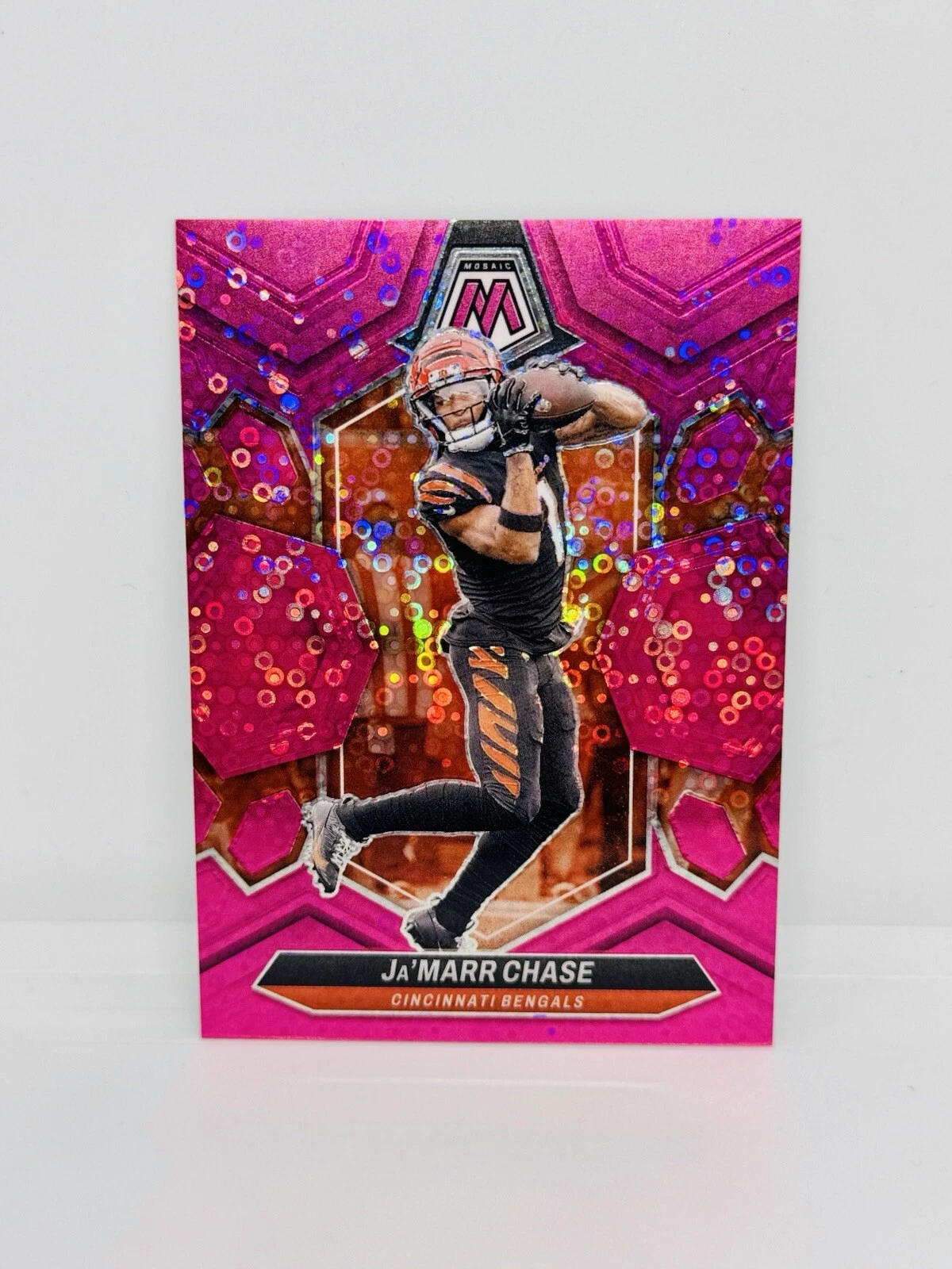 2024 Panini Mosaic JA’MARR CHASE Pink No Huddle Prizm /20 Bengals #45