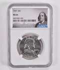 MS64 1959 Franklin Half Dollar NGC Special Label *0384