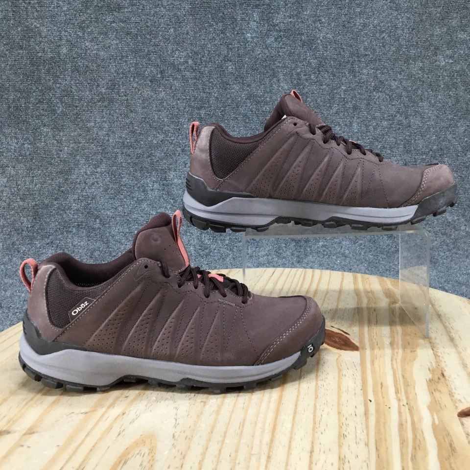 Oboz туфли женщин 9 Sypes B-Dry тропа туризм кроссовки коричневый кожаный шнурует вверх - Изображение 2 из 4