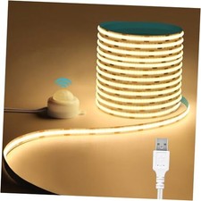 USB 5V COB LED Strip 6.56ft/2M LED Under Cabinet Light Motion Sensor Warm White