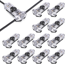 12PCS T Tap Wire Connectors 12V, 2 Pin 3 Way Wire Splice Connectors,No Stripping