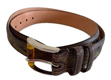 Rare  Martin Dingman Country Wear Men  s 40  Handmade Leather / Wool Belt New