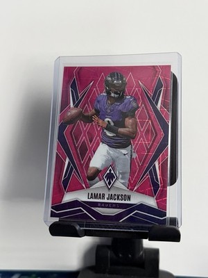 2025 Panini Phoenix - Lamar Jackson #144 Pink Lazer 120/149