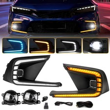 Led Fog Lights Bumper Lamps Wbezels For 2022 2023 2024 Honda Civic 4dr Wbulbs Led Fog Lights Bumper Lamps Wbezels For 2022 2023 2024 Honda Civic 4dr Wbulbs
