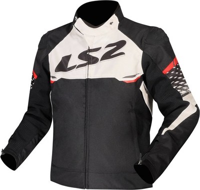 LS2 Apex WP Motorradjacke (Schwarz/Weiß/Rot) Gr: L