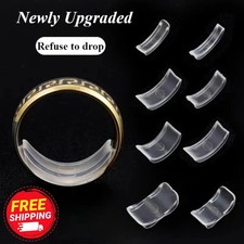 8 Sizes Clear Silicone Ring Sizer Invisible Adjuster Anti-Loss for Loose Rings