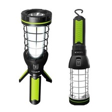 Trípode Olympia recargable Luceco 360° luz de trabajo paquete doble