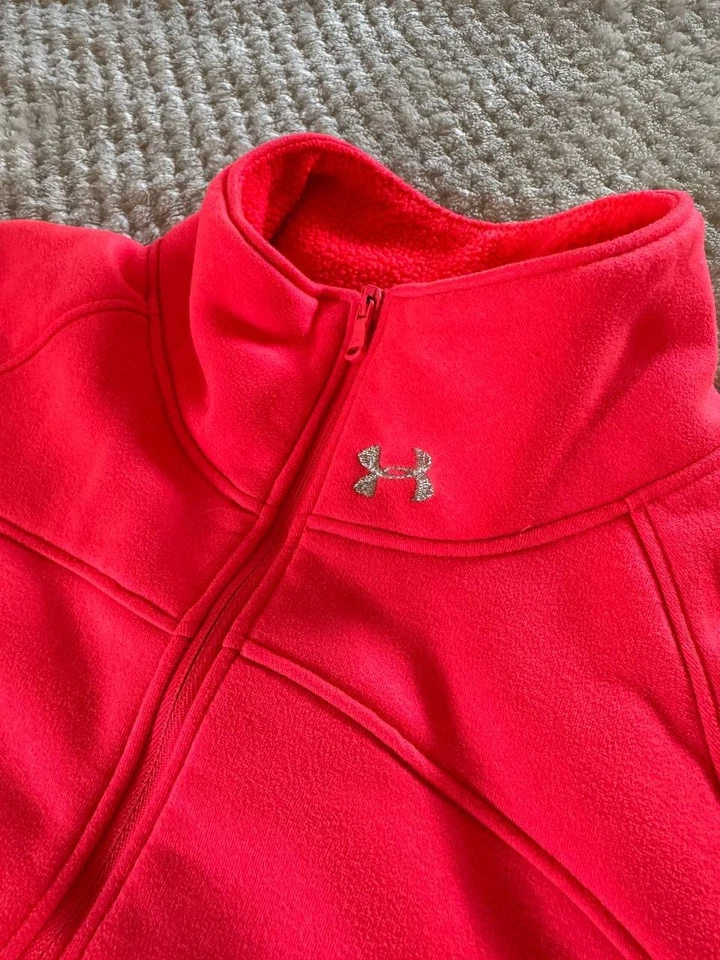 Pullover Under Armour Coral Polar Cold Gear Pullover 1/2 Cremallera Mujer XS Foto 3 de 4
