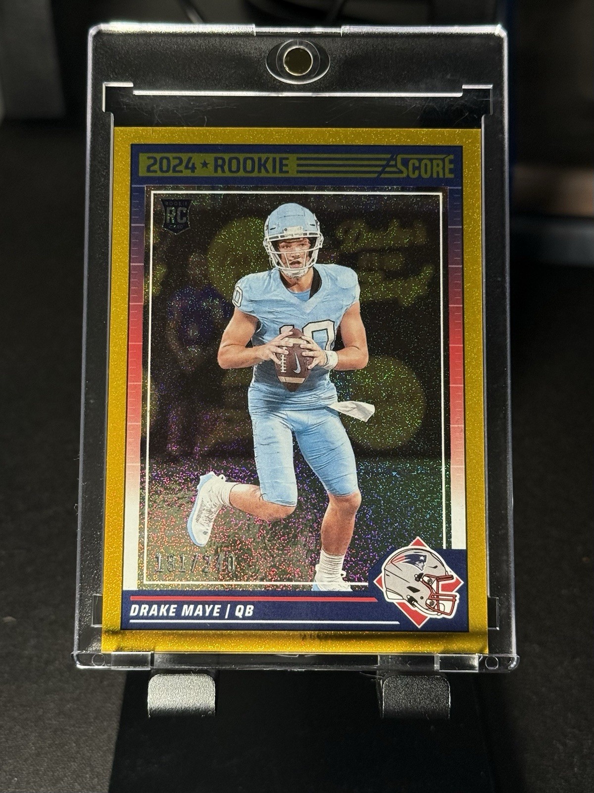 🔥🔥🔥 2024 Score - Rookies Drake Maye #303 Gold Dots /240 (RC)