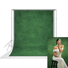 UrcTepics 5x7 ft Green Textured Photo Backdrop, No Stand